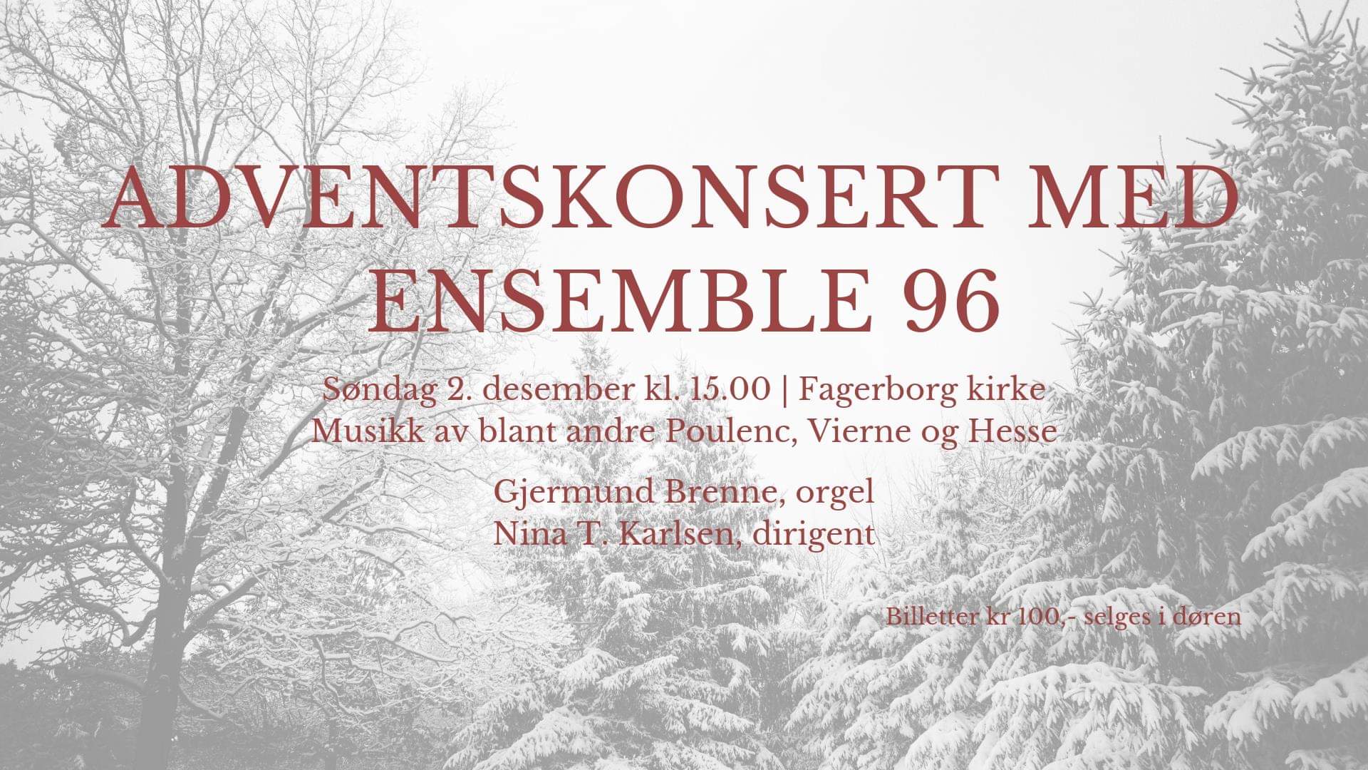 Adventskonsert med Ensemble 96